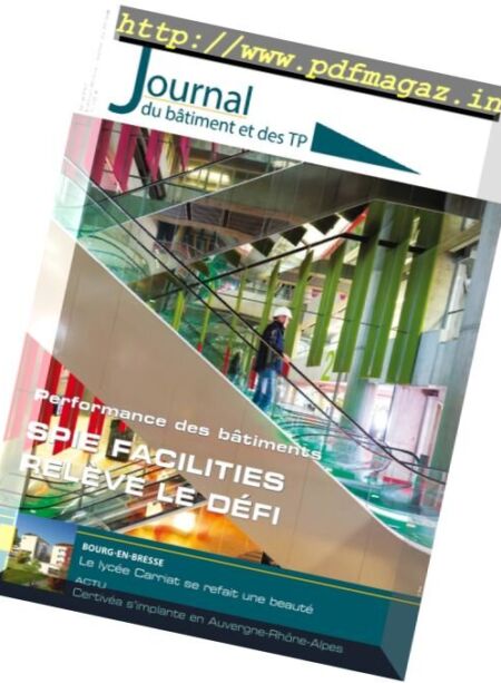 Le Journal du Batiment et des TP – 9 au 15 Fevrier 2017 Cover