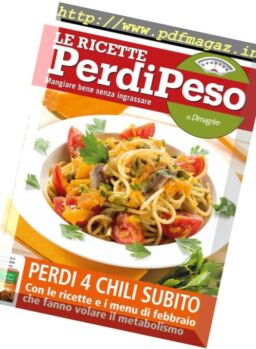 Le Ricette PerdiPeso – Febbraio 2017
