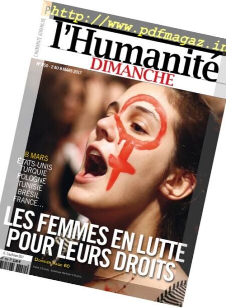 L’Humanite Dimanche – 2 au 8 Mars 2017 Cover