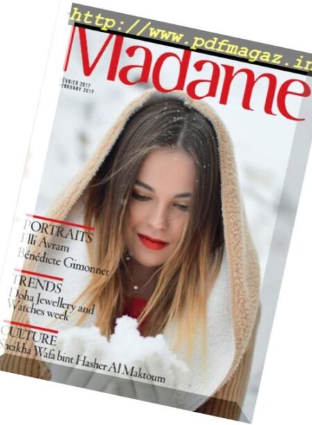 Madame Magazine – Fevrier 2017 Cover