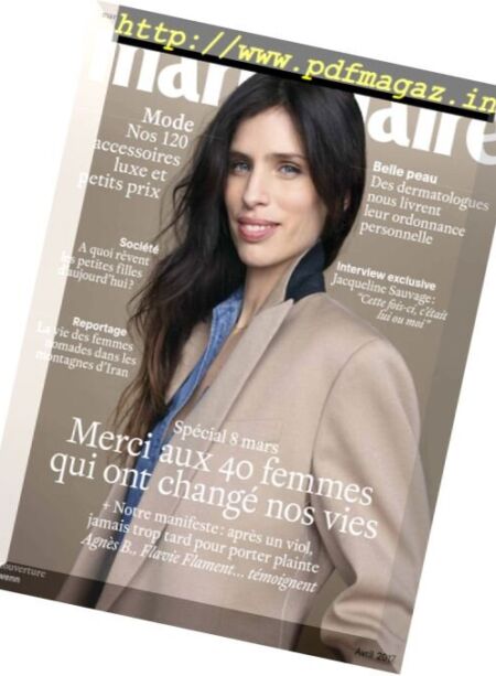 Marie Claire France – Avril 2017 Cover