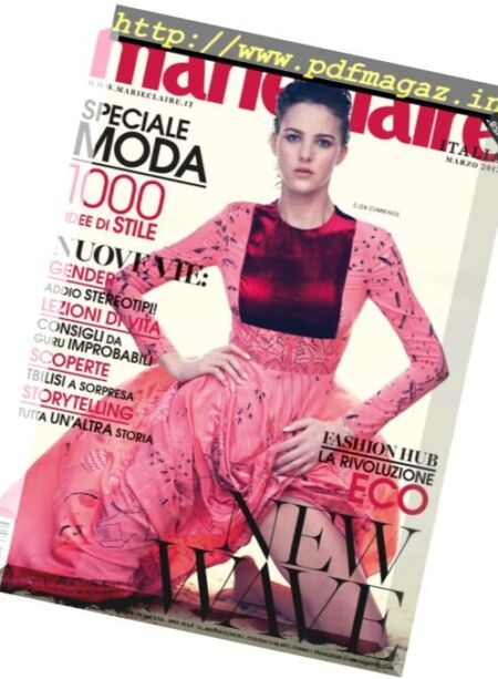 Marie Claire Italia – Marzo 2017 Cover