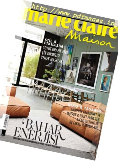 Marie Claire Maison Turkey – Mart 2017 Cover