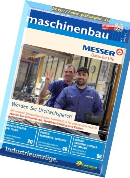Maschinenbau – Februar 2017 Cover