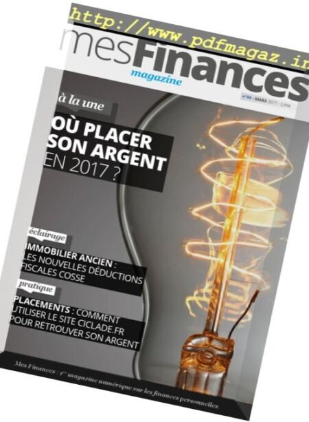 Mes Finances Magazine – Mars 2017 Cover