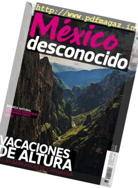 Mexico Desconocido – Marzo 2017 Cover