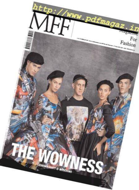MFF. Magazine For Fashion – Febbraio 2017 Cover