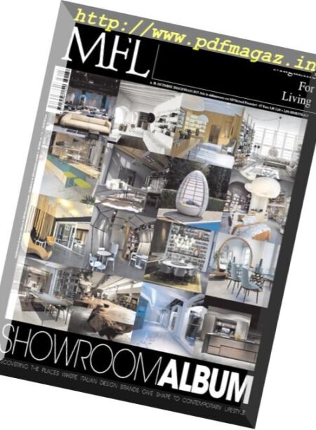 MFL. Magazine for Living – Dicembre 2016 – Gennaio 2017 Cover