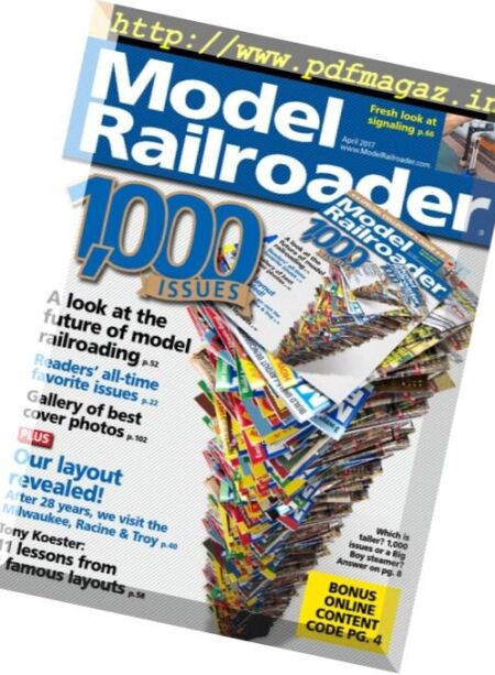 Model Railroader – April 2017 Cover