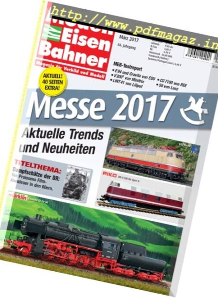 ModellEisenBahner – Marz 2017 Cover