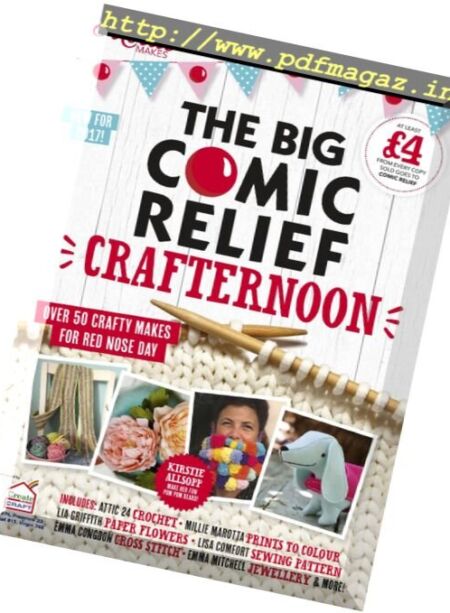 Mollie Makes – The Big Comic Relief Crafternoon 2017 Cover