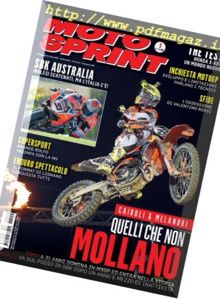Moto Sprint – 28 Febbraio 2017 Cover