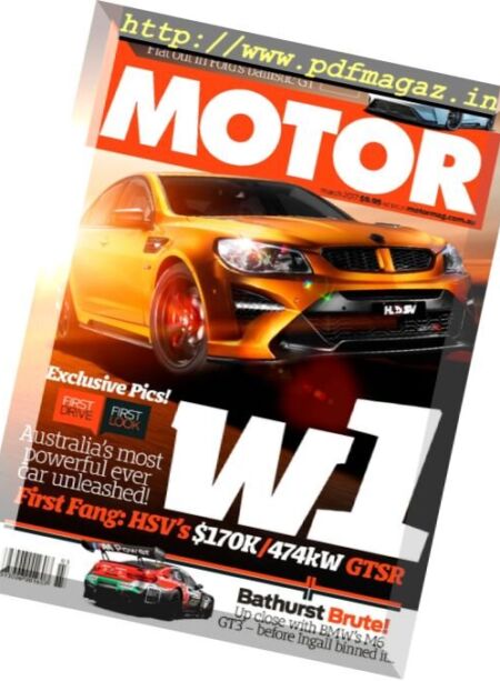 Motor Australia – March 2017 Cover