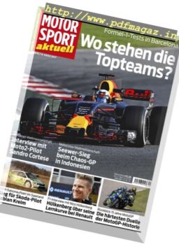 Motorsport Aktuell – 8 Marz 2017