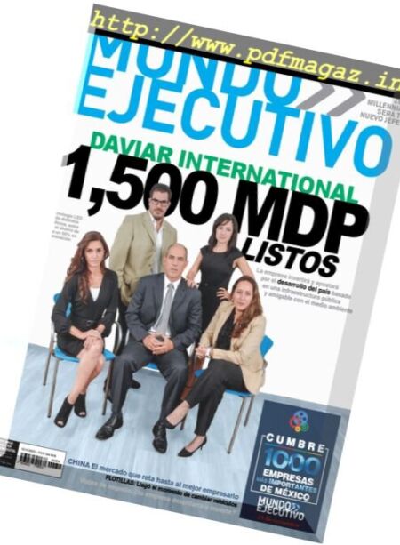 Mundo Ejecutivo – Noviembre 2016 Cover