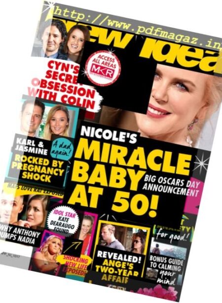 New Idea – 6 March 2017 Cover