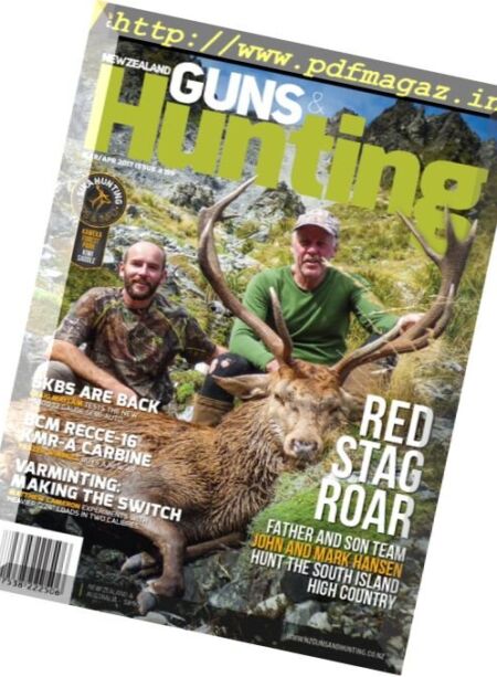 New Zealand Guns & Hunting Magazine – March-April 2017 Cover
