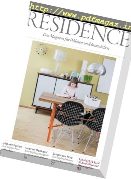 NZZ Residence – Marz 2017 Cover