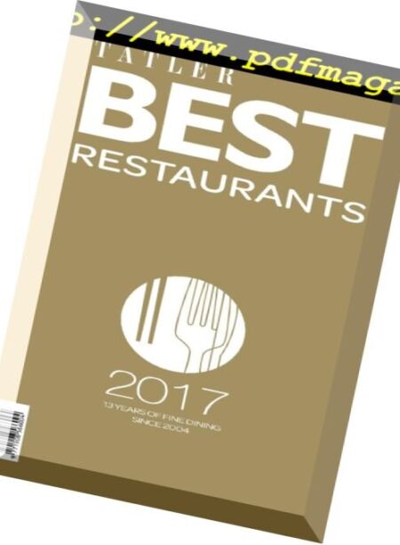 Philippine Tatler – Best Restaurants Guide 2017 Cover