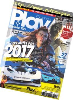 PlayGames – Fevier-Mars 2017