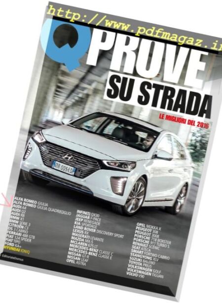 Quattroruote Italia – Prove Su Strada – Gennaio 2017 Cover