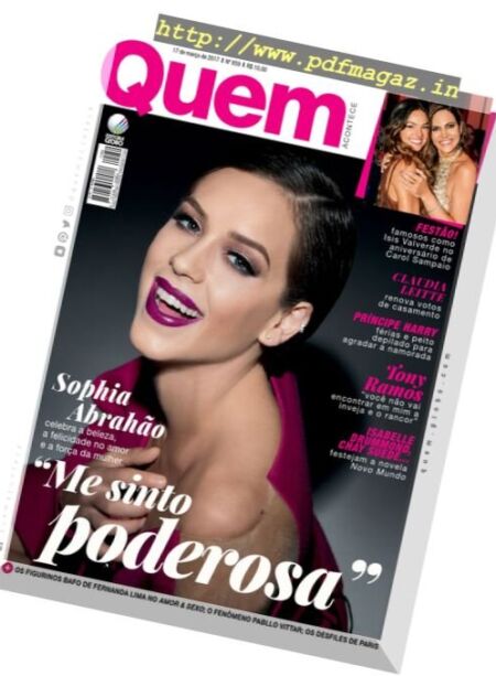Quem Acontece – Brazil – 17 Marco 2017 Cover