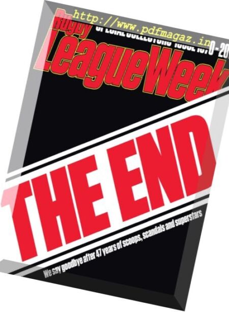 Rugby League Week – 23 March 2017 Cover