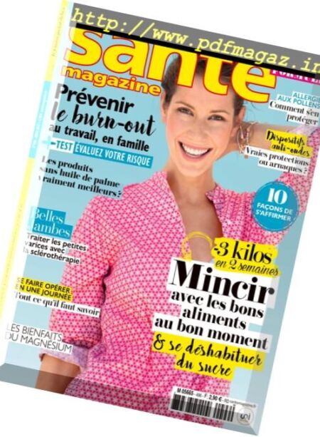 Sante Magazine – Avril 2017 Cover