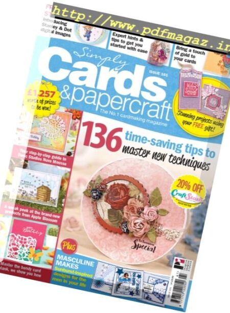 Simply Cards & Papercraft – Issue 161, 2017 Cover