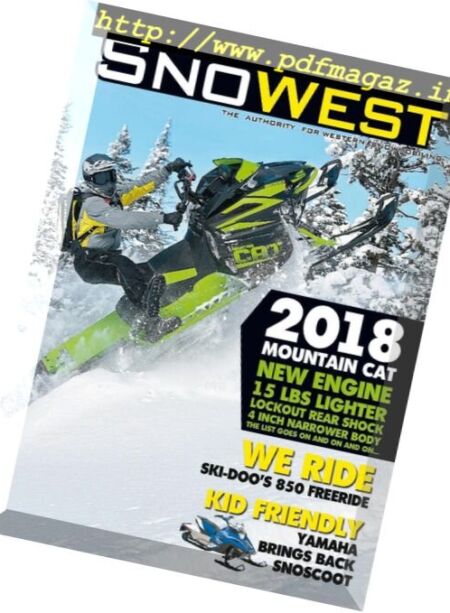 SnoWest Magazine – March 2017 Cover