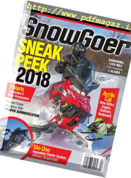 SnowGoer – April 2017 Cover