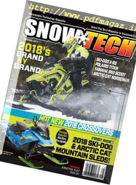 SnowTech Magazine – Spring 2017 Cover