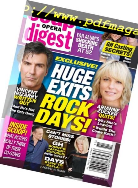 Soap Opera Digest – 13 March 2017 Cover