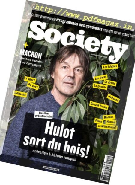 Society – 30 Mars au 12 Avril 2017 Cover