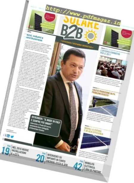 Solare B2B – Marzo 2017 Cover