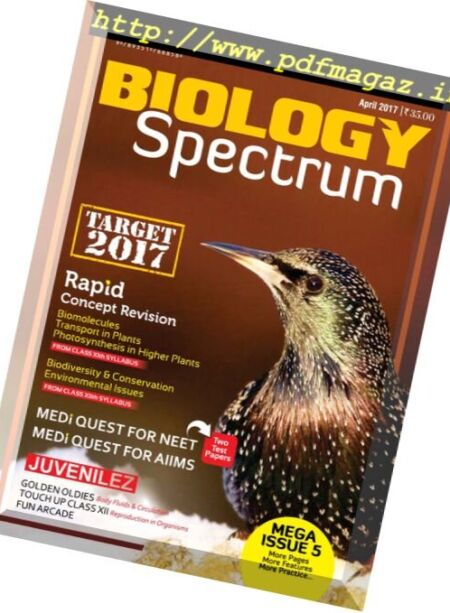 Spectrum Biology – April 2017 Cover