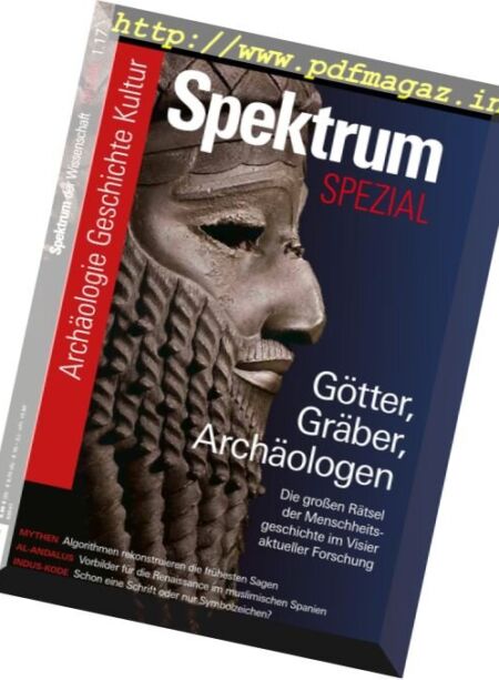Spektrum der Wissenschaft – Spezial Archaologie – Geschichte – Kultur N 01, 2017 Cover