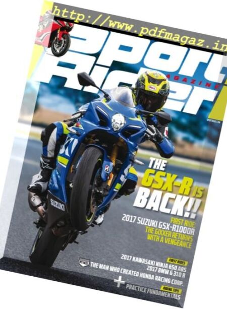 Sport Rider – April-May 2017 Cover