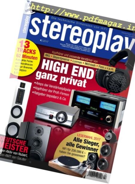 Stereoplay – April 2017 Cover