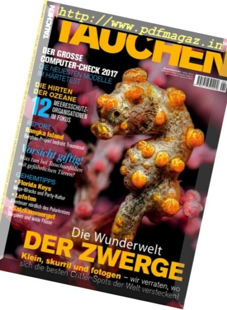 Tauchen – April 2017 Cover