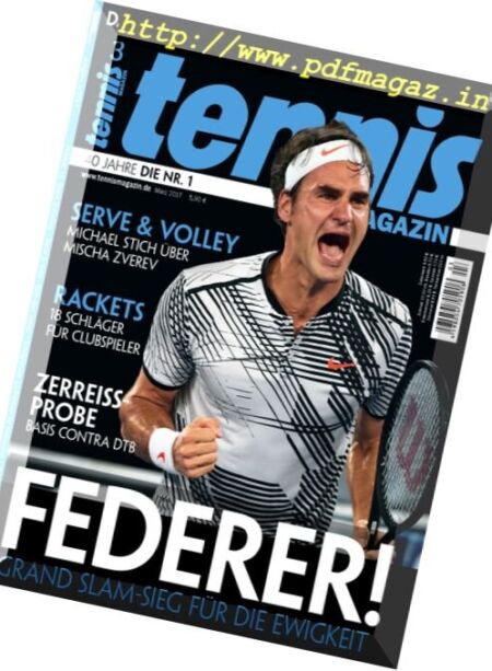 Tennis Magazin – Marz 2017 Cover