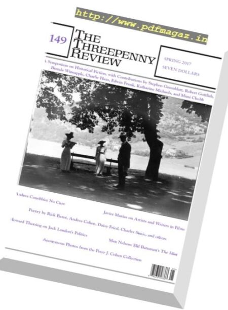 The Threepenny Review – Spring 2017 Cover