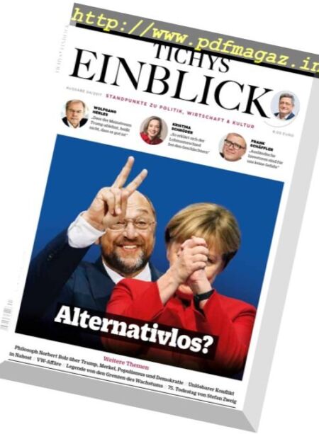 Tichys Einblick – April 2017 Cover