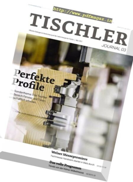 Tischler Journal – Marz 2017 Cover