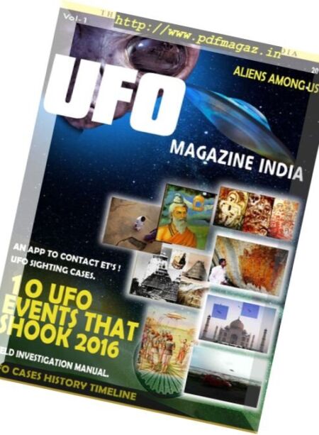 UFO Magazine – of India N 1, January 2017 Cover
