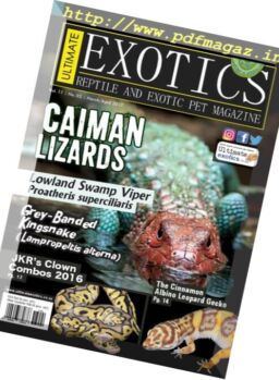 Ultimate Exotics – March-April 2017