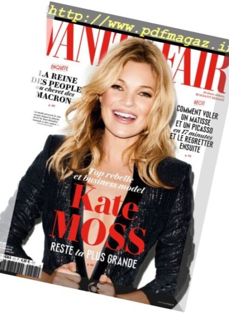 Vanity Fair France – Avril 2017 Cover