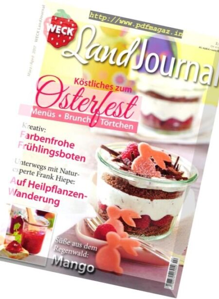 Weck Landjournal – Marz-April 2017 Cover