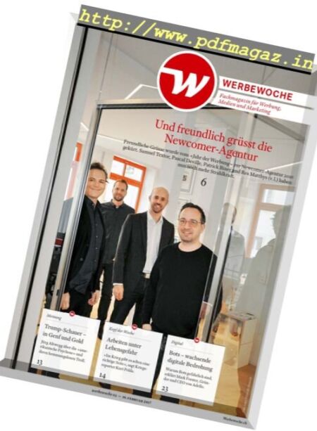 Werbewoche – 10 Februar 2017 Cover