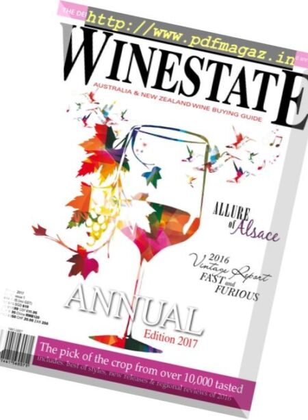 Winestate Magazine – Annual 2017 Cover